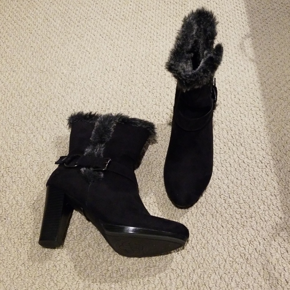 Dana Buchman Black Suede Boots